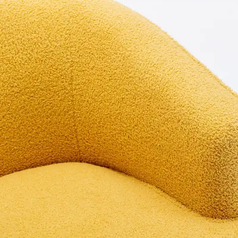 SEYNAR Modern Boucle Upholstered 360 Degree Swivel Accent Club Chair Set of 2