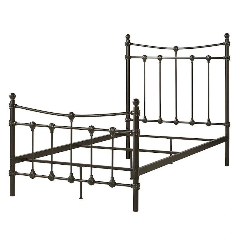 Xander Dark Brown Steel Bed by iNSPIRE Q Classic
