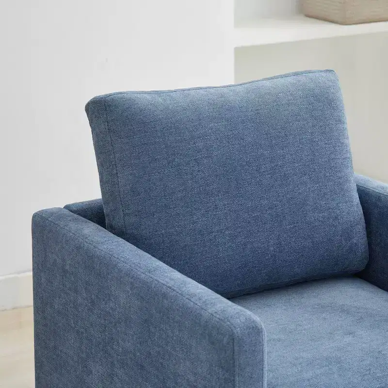 Upholstered 360° Swivel Accent Chair, Seats 1