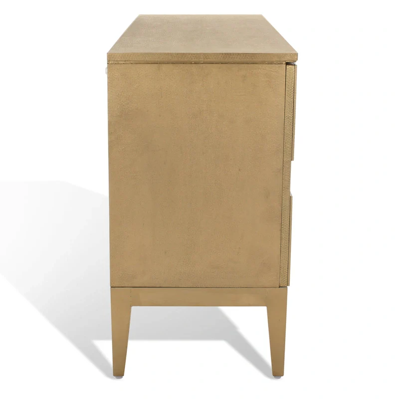 Brass Covered Sideboard - Handmade Recycled Wood