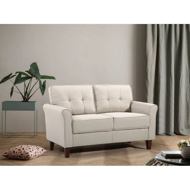 Kouchouk Tufted Mid Century 2 Piece Living Room Set- Loveseat & Sofa