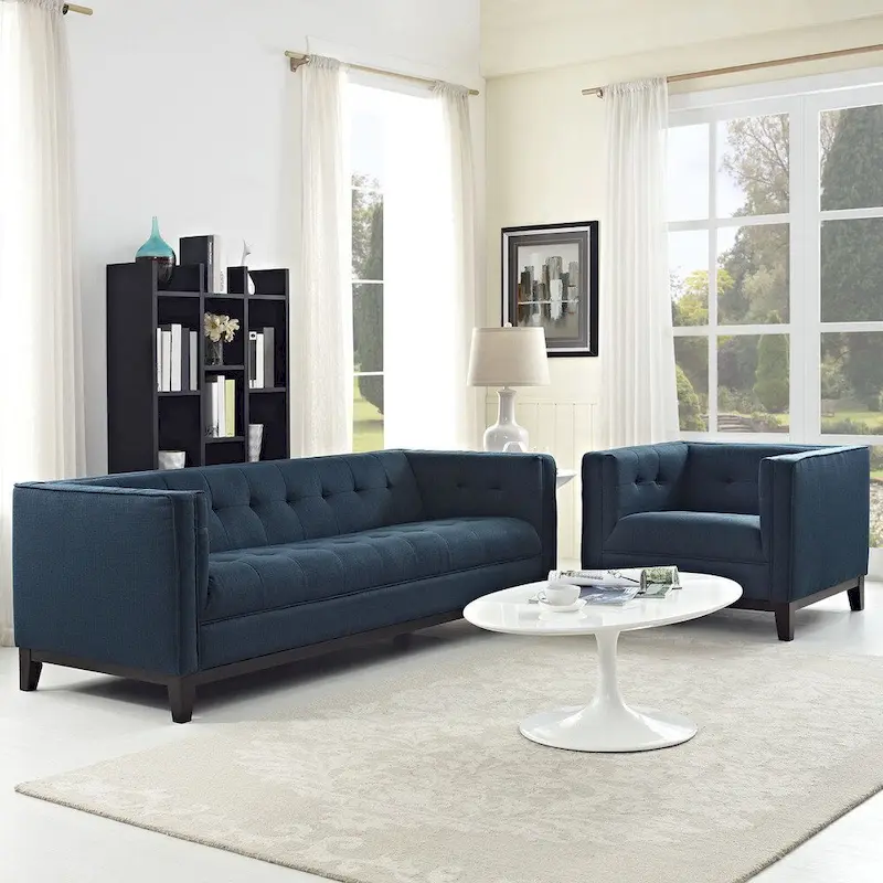 Serve Tufted 2-Piece Living Room Furniture Set