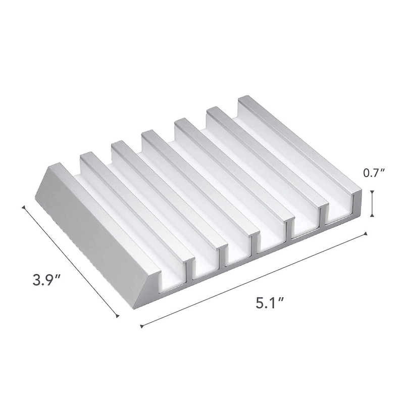 Yamazaki Home Phone and Tablet Stand - Aluminum, Aluminum - L 5.12 x W 3.94 x H 0.71 inches