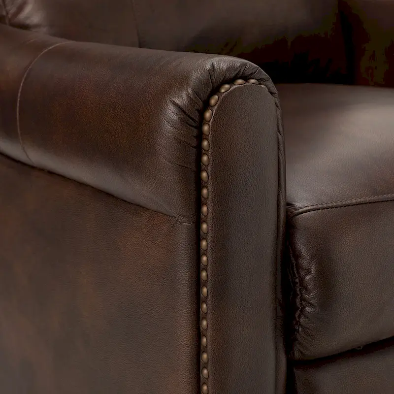 Felisa 32.48 Wide Genuine Leather Manual Recliner