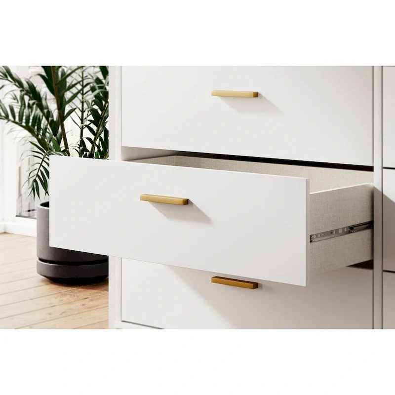 Signature Design by Ashley Socalle White/Gold Dresser