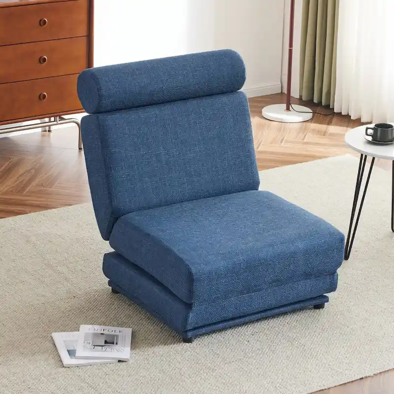 Single Sofa Chair Foldable Single Sofa Bed with Pillow
