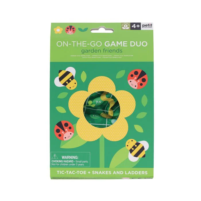 Petit Collage On-the-Go Game Duo Garden Friends 16x3x22cm