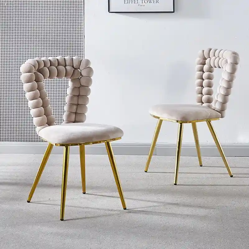 22.04 Accent Chairs with Iron Legs (Set of 2)