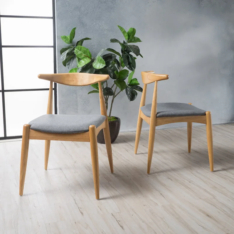 Francie Mid-Century Modern Dining Chairs (Set of 2) by Christopher Knight Home - 20.50 W x 20.25 L x 29.75 H