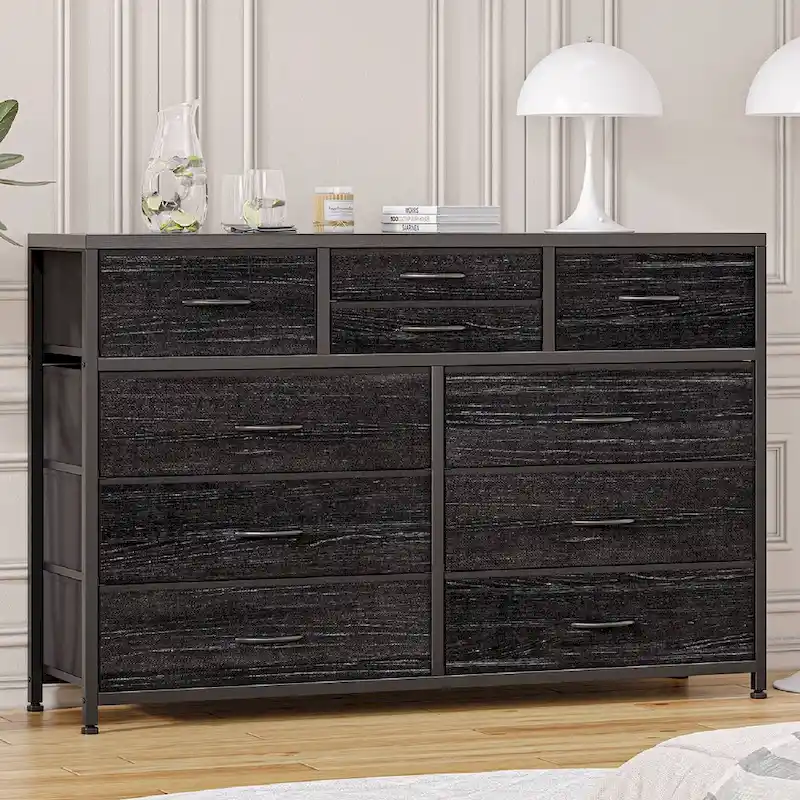 10-Drawer Dresser with TV Stand Top