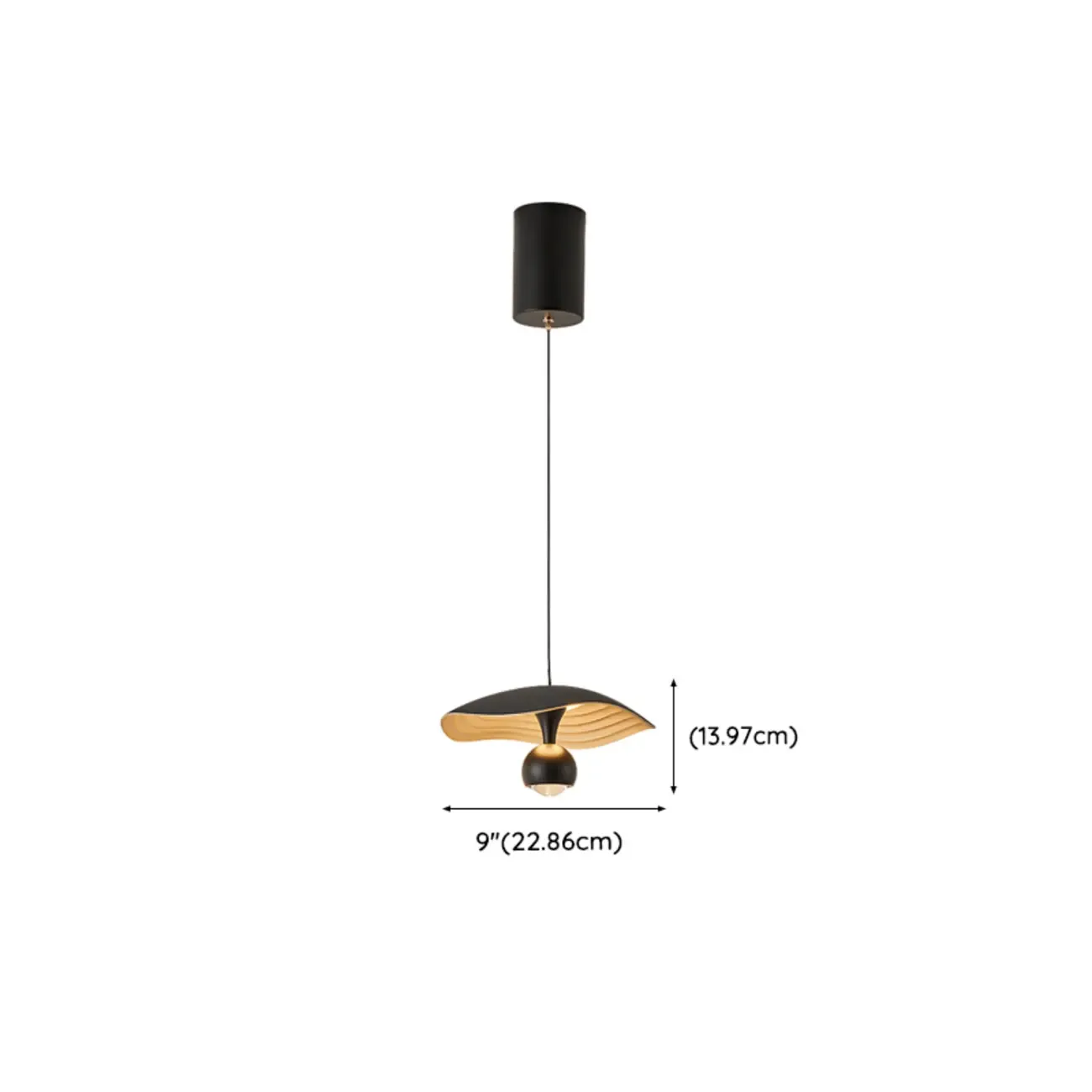 Modern Black 2-Light Pendant Light Fixture Adjustable Height