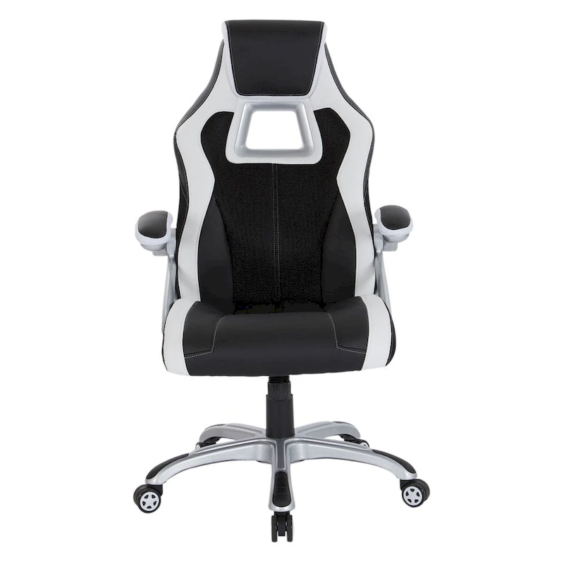 Bonded Leather and Mesh Racing Style Gaming Chair