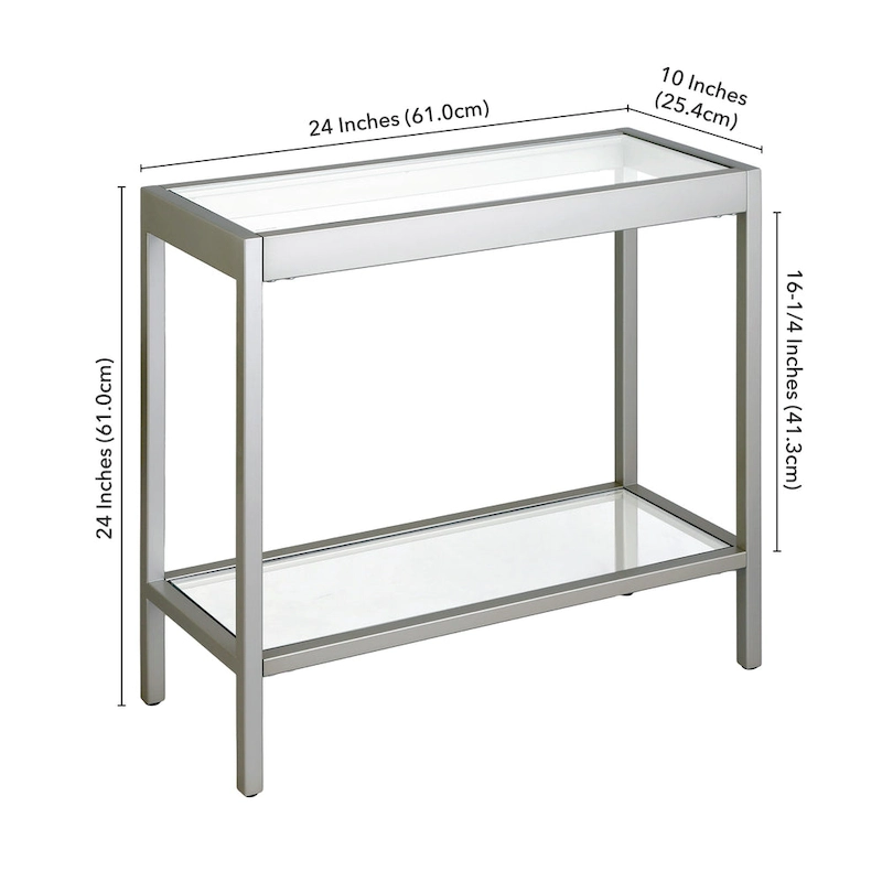 Alexis 24 Wide Rectangular Side Table