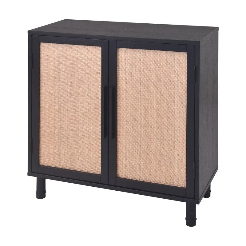 Black Brown 2 Door Cabinet