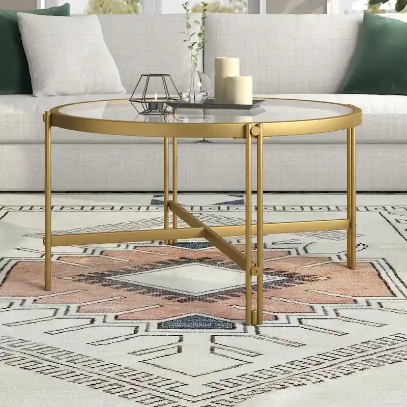 Inez 32 Wide Round Coffee Table