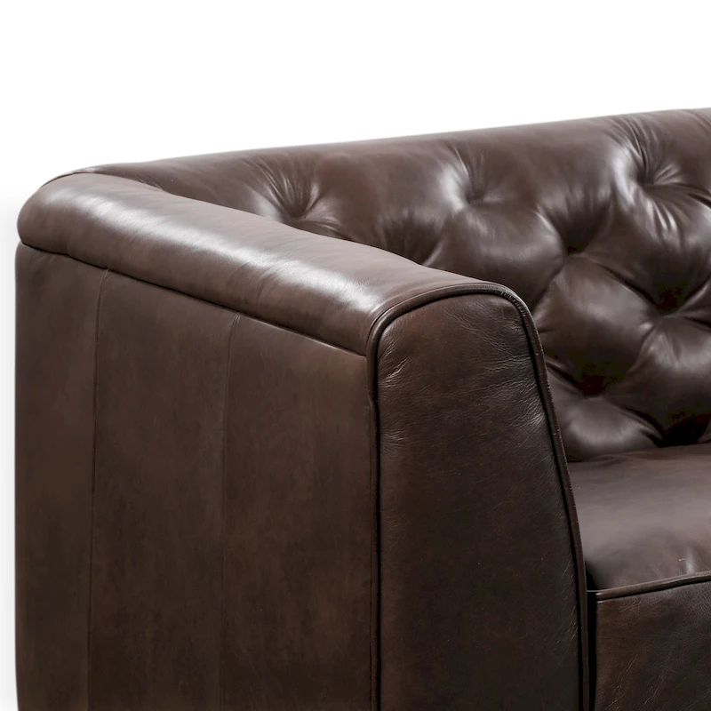 Poly & Bark Essex 89 Sofa - Full Grain Genuine Italian Leather