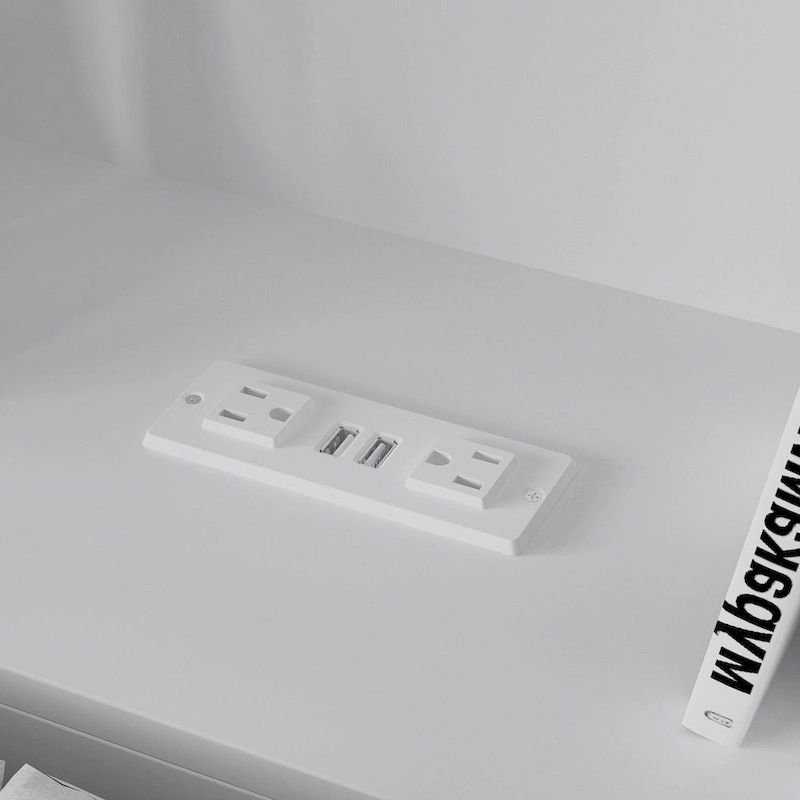 65Timechee Queen Bookcase Headboard RGB Light Adjustable Shelf