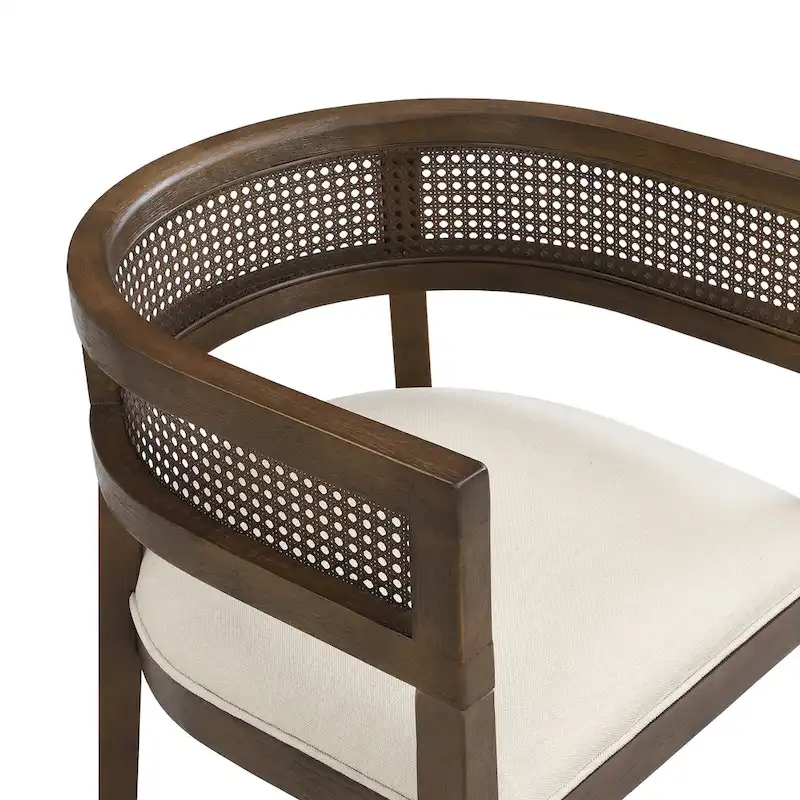 Halea Farmhouse Rubberwood Dining Chairs with Cane Back (Set of 2) by Christopher Knight Home