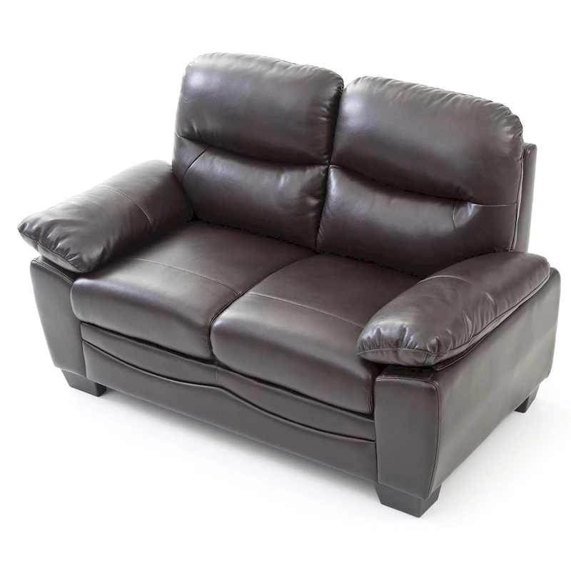Marta Faux Leather Loveseat