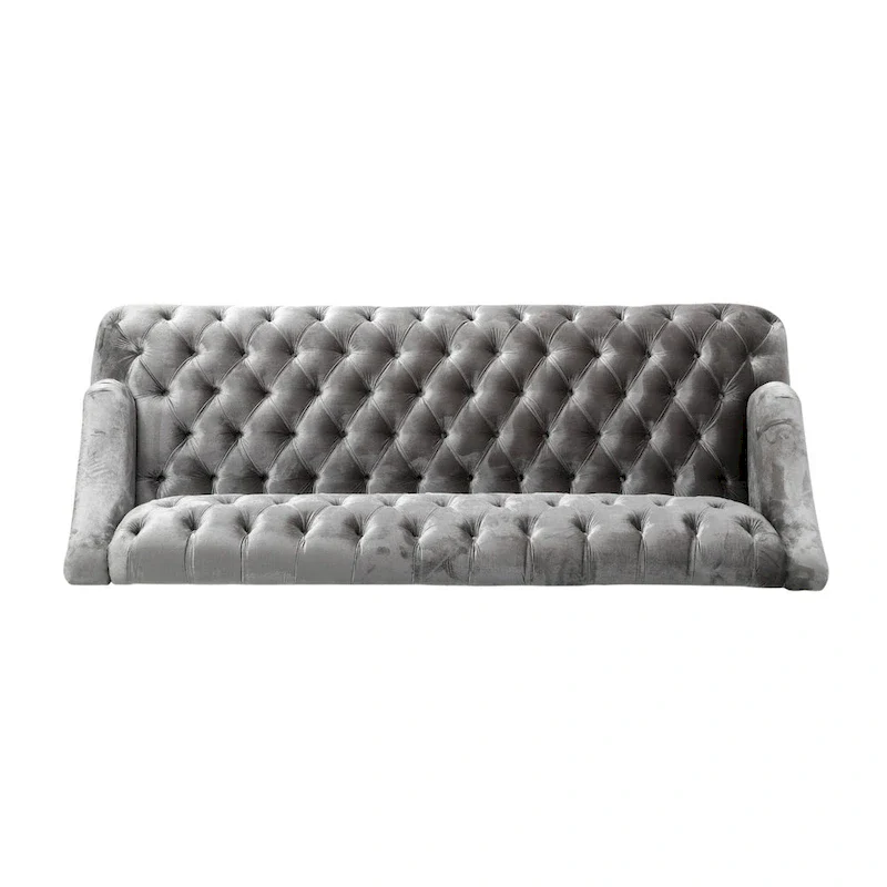 Adelia Modern Glam Tufted Velvet Sofa by Christopher Knight Home