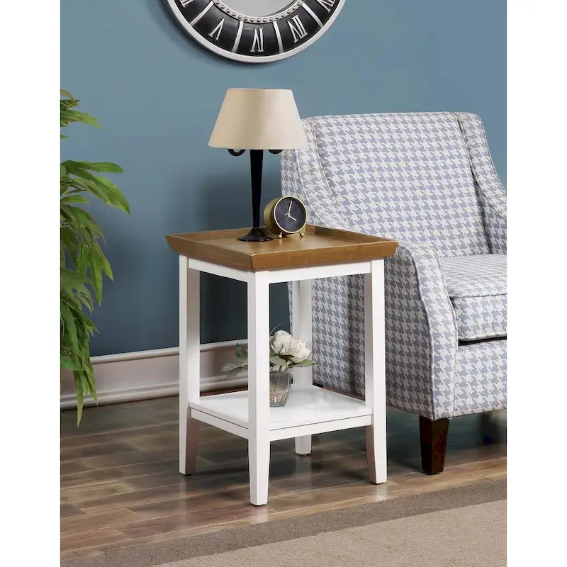 Convenience Concepts Ledgewood End Table with Shelf