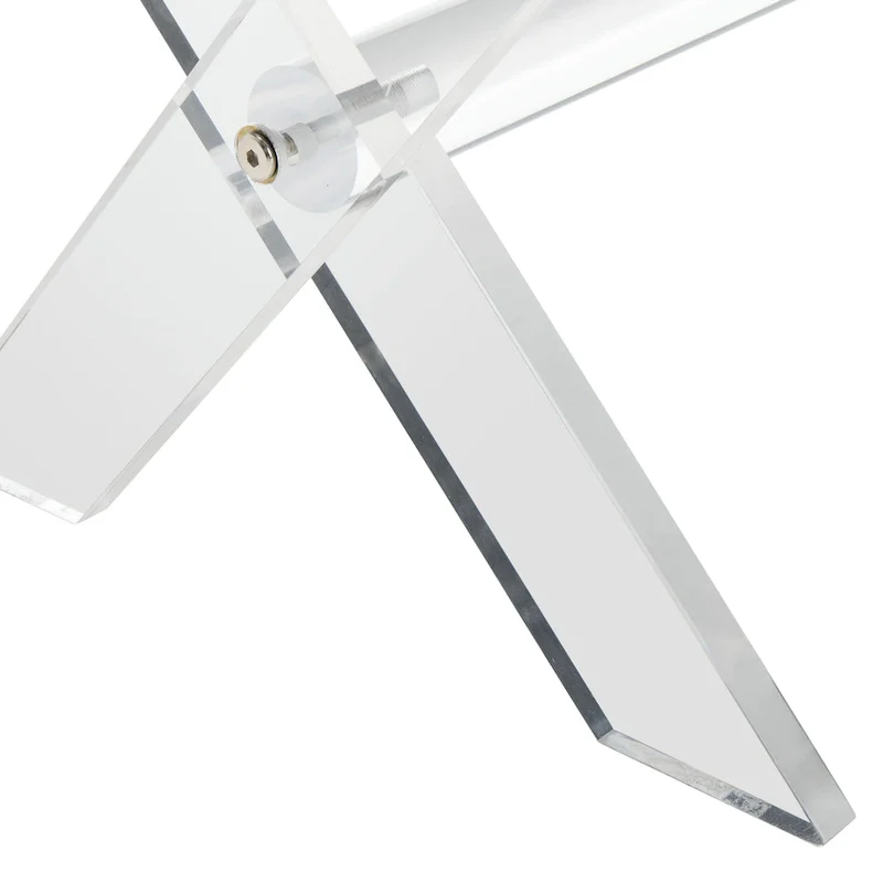 SAFAVIEH Couture Ketevan Tufted Acrylic Bench - 48x18x18. - 48 W x 18 L x 18 H - 48Wx18Dx18H