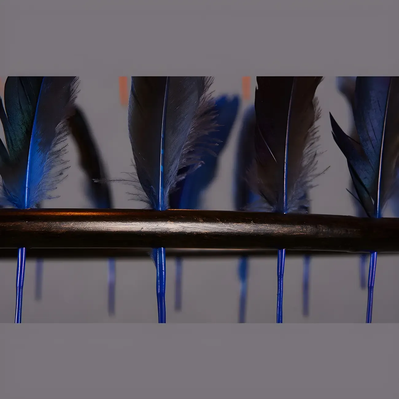 Art Deco 2-Tier Feather Hoop Chandelier with Adjustable Chain