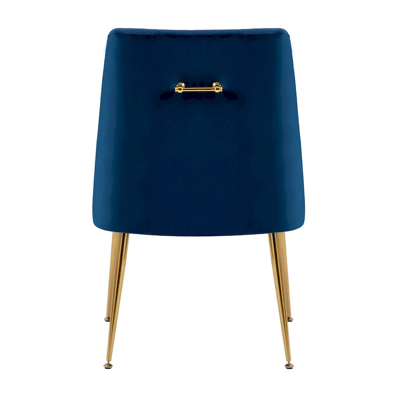 XINMICS Mid-Century Modern Velvet Dining Chair, Upholstered Parsons Chair, Set of 2