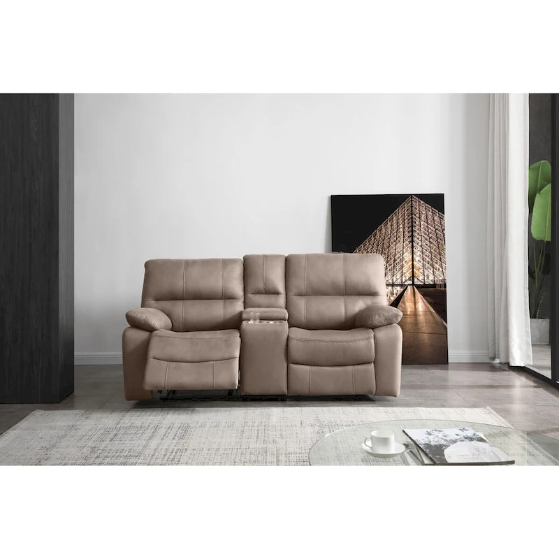 Betsy Furniture 3 Piece Microfiber Reclining Living Room Set, Sofa, Loveseat and Chair