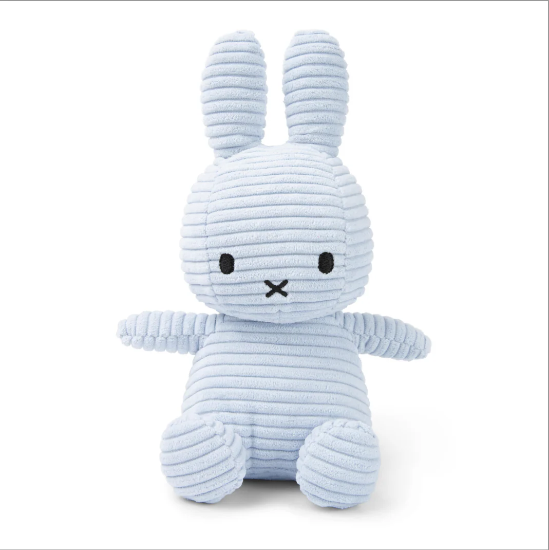 Miffy & Friends Miffy (ECO) Corduroy Ice Blue 23cm