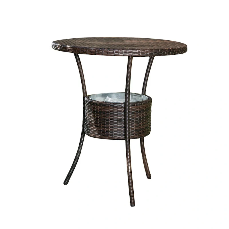 Rattan Counter Table