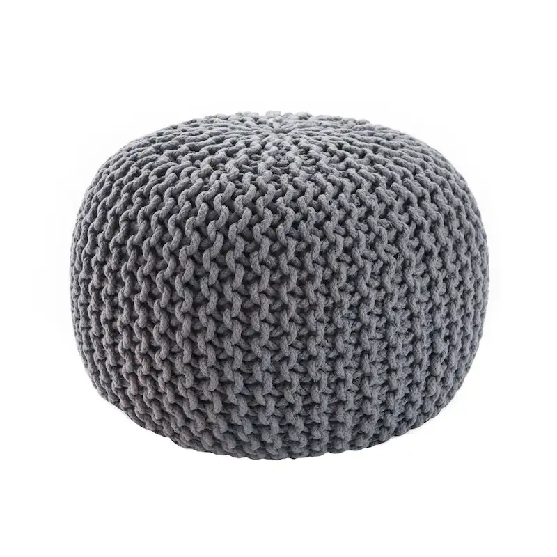Spectrum Pouf Textured Round Pouf
