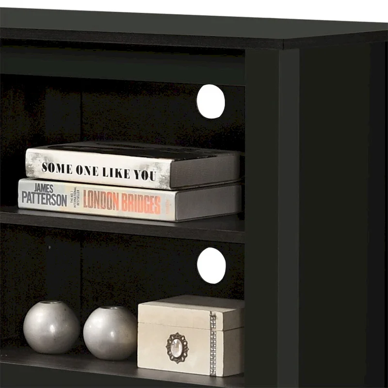 70 TV Stand with Open Shelves and Cable Management