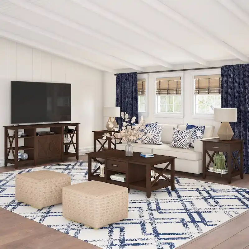 4-piece TV Stand and Table Set