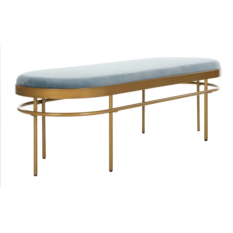 SAFAVIEH Omie Oval Bench - 63 x 22 x 20 - 63Wx22Dx20H