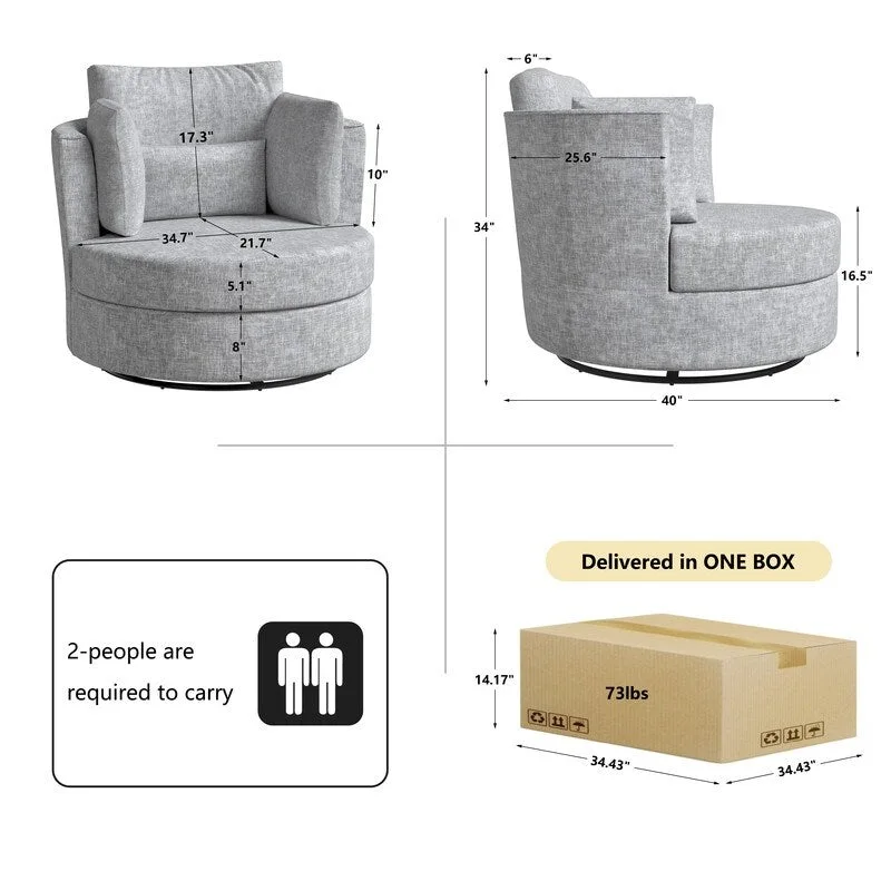 Chenille Swivel 34.7