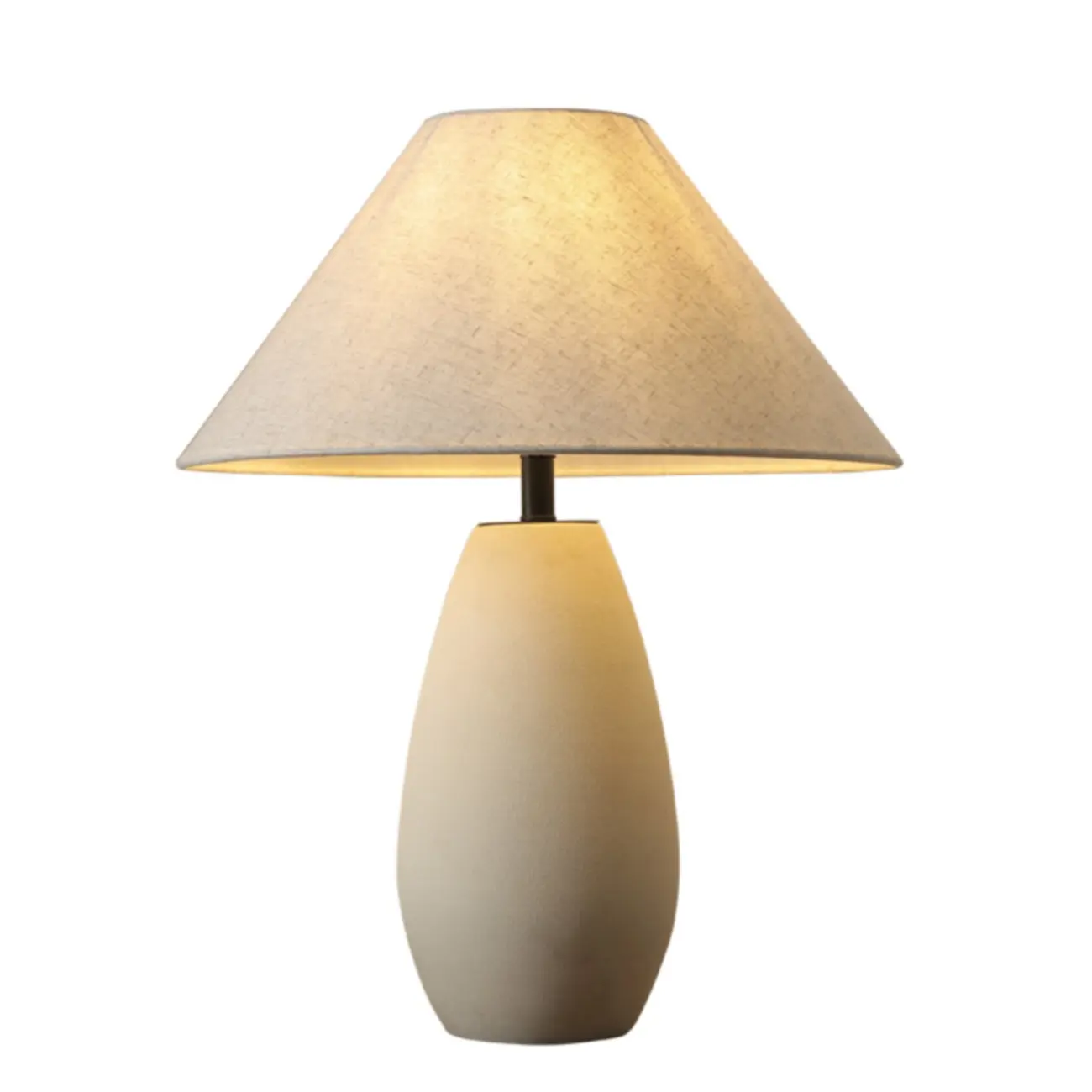 Elegant Ceramic Table Lamp with Fabric Shade