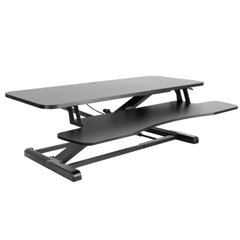 Standing Desk Converter | Height Adjustment from 4.3 to 19.9 | 37 Lbs. Weight Capacity | Black