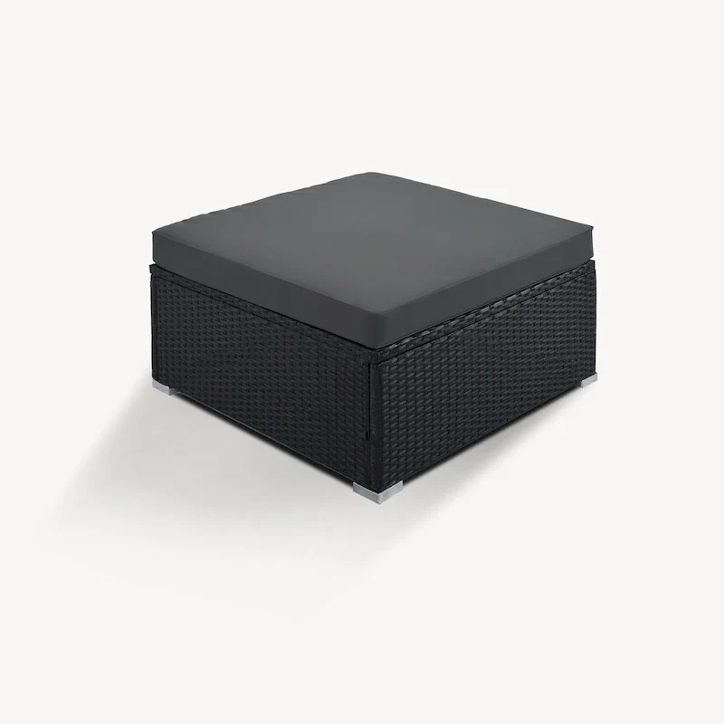 8-Piece Wicker Modular Sectional Sofa Set with Coffee Table