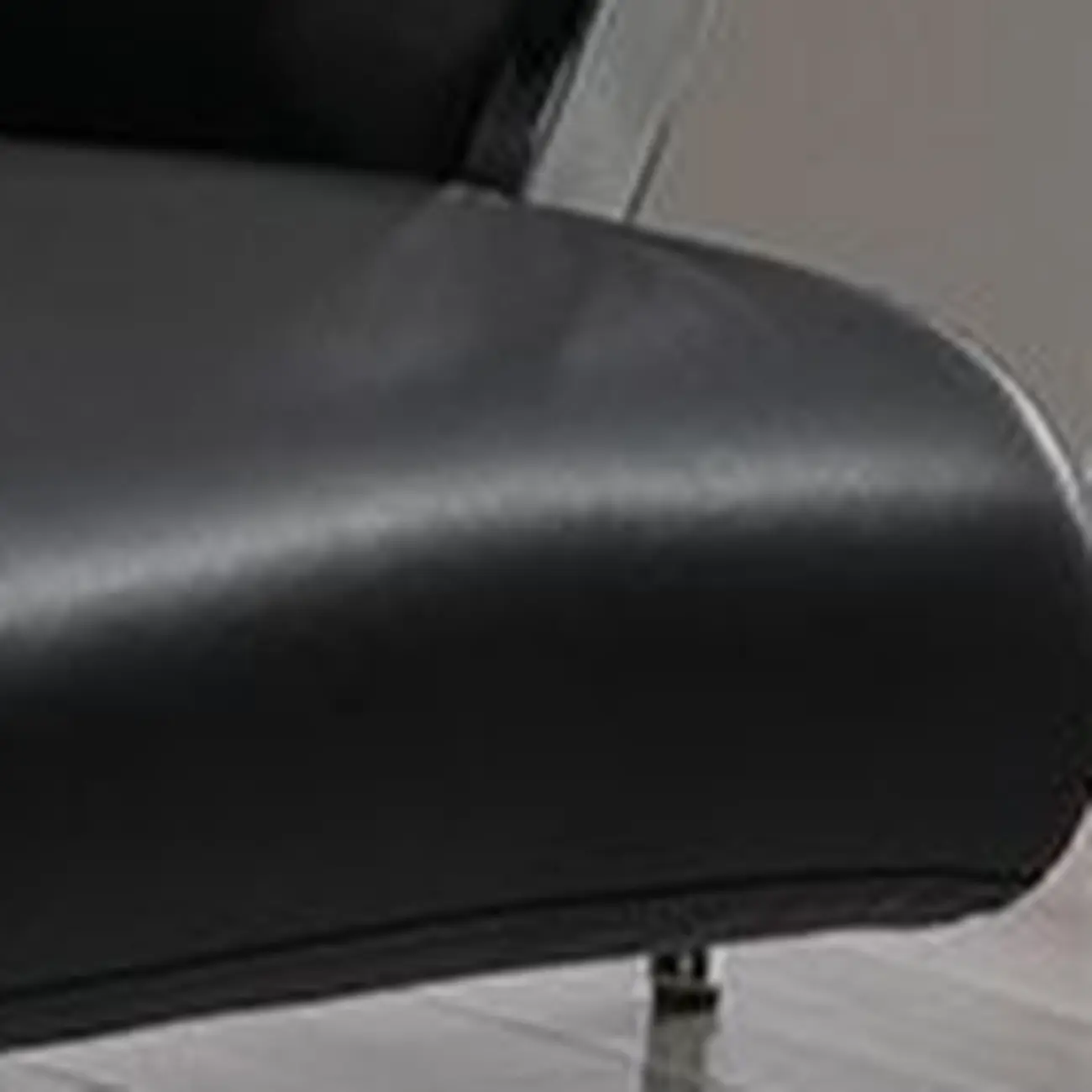 Black Leather Tilt Swivel Office Chair