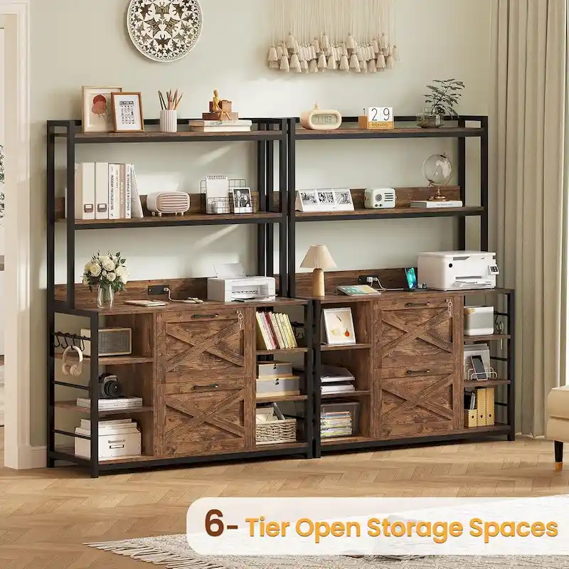 6 Layer File Cabinet Lock Vertical Filing Cabinet Charging Station