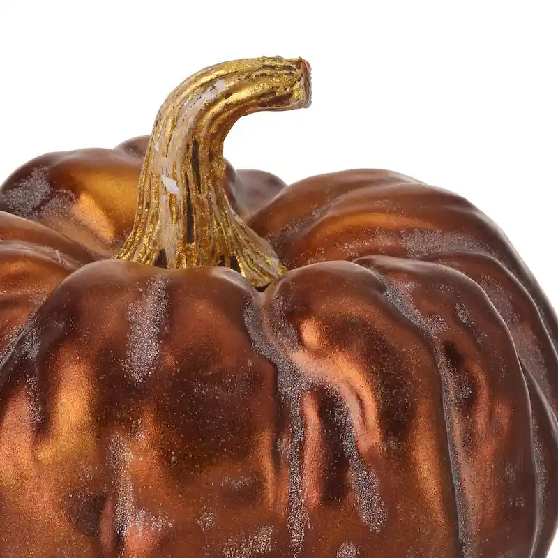 6  Autumn Pumpkin Set of 2 - strofoam:90% plastic:10%