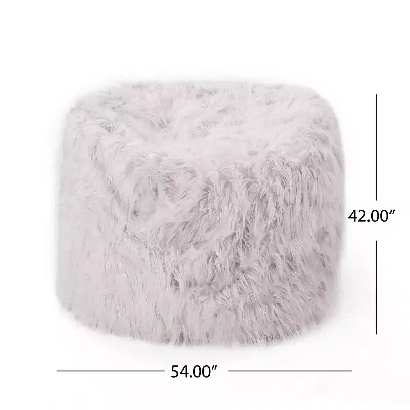 Lachlan Furry Bean Bag - Christopher Knight Home