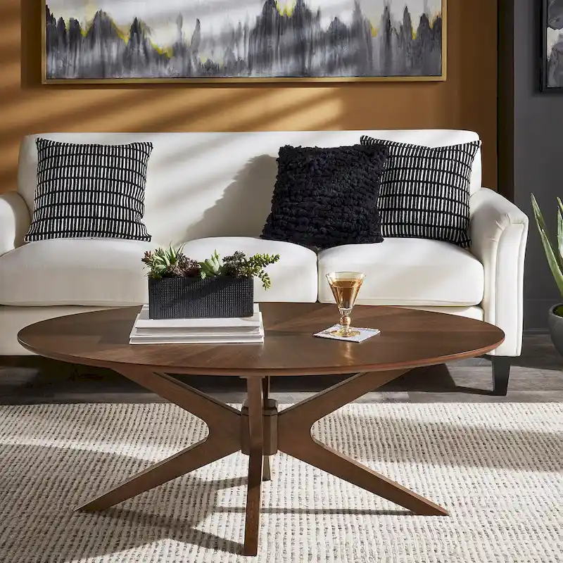 Rondo Mid-Century Walnut Finish Tables by iNSPIRE Q Modern