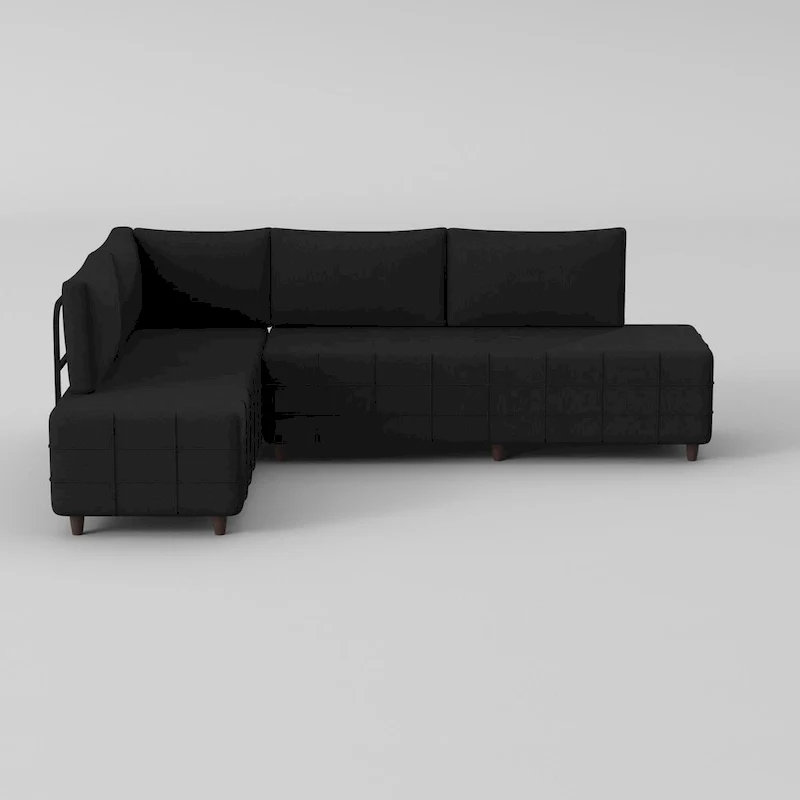 Sagopa Modern Metal Frame with Foam Seat Sectional Sofa
