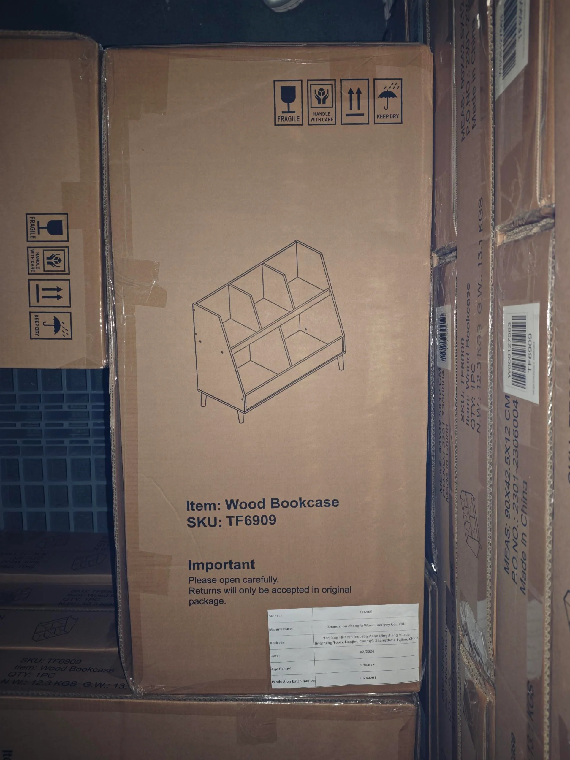 Walker Edison | Kids Bookcase and Toy Organizer