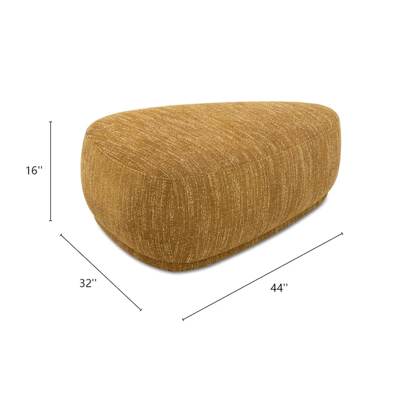 Pebble 44 Rounded Triangle Cocktail Ottoman