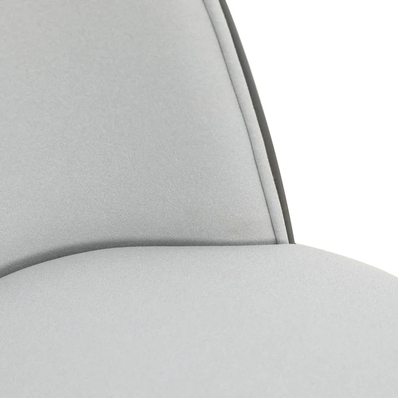 Dining Chair with Upholstered Seat Side Chair with MDF Wood Frame in Steel Set of 4