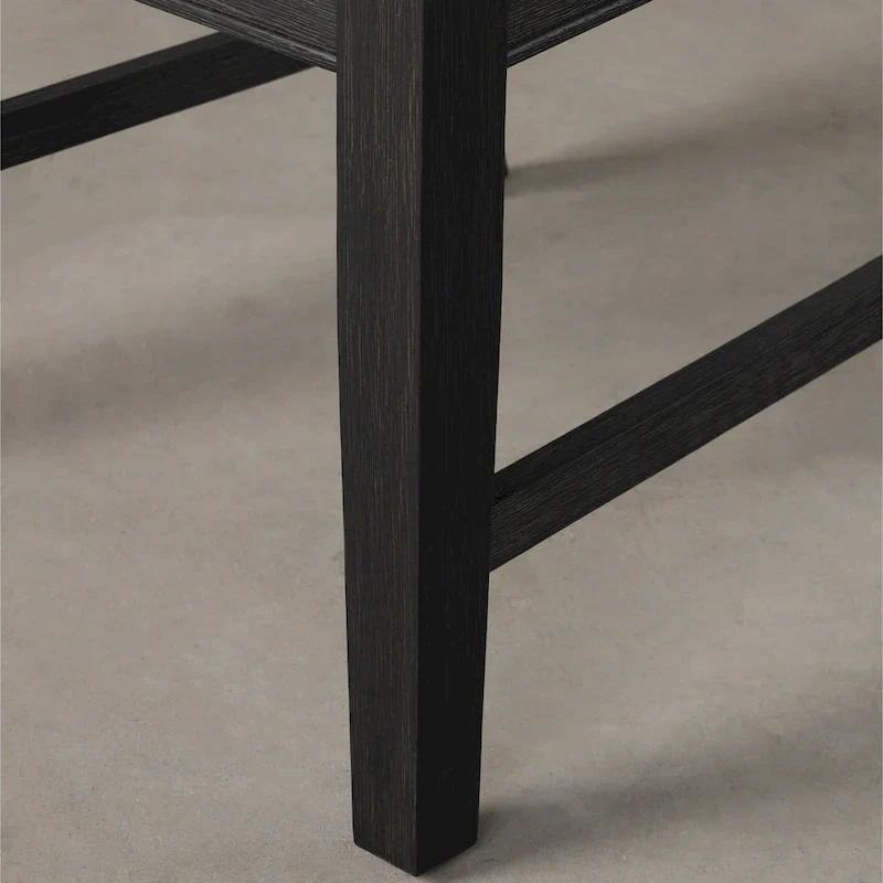 Roundhill Furniture Gates 5-Piece Round Dining Set, Light Gray