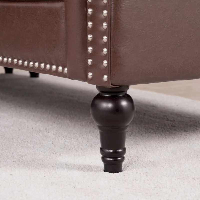 Christopher Knight Home - Clayton Luxurious Sectional Sofa with PU Leather